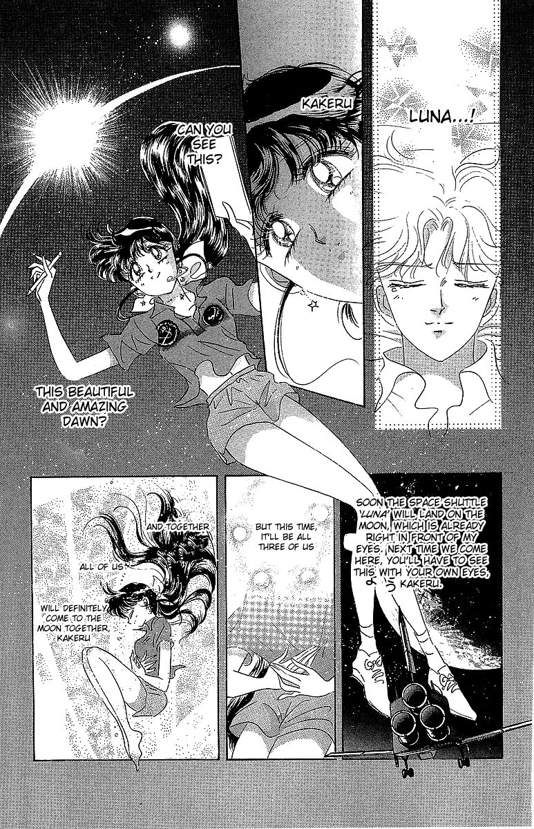 manga page of himeko floating in space