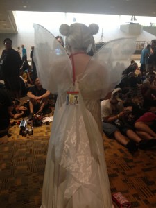 Back view of Neo Queen Serenity. Her fairy wings are pretty!