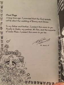 Naoko's final note with Chibi Chibi at the bottom