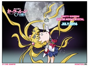 Promo image of the new anime Sailor Moon Crystal drawn in Chibi Jen's chibi style