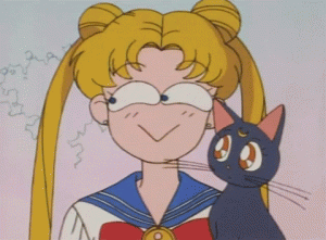 Usagi has a mischievous look on her face!