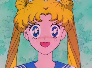 Usagi looks unsure, perplexed--maybe a bit embarrassed